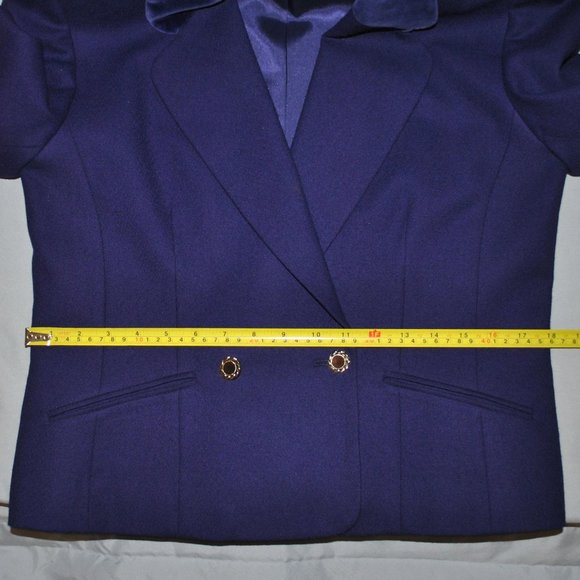 Pendleton Wool Blazer Size 10 Purple w/ Velvet Collar - Picture 10 of 10